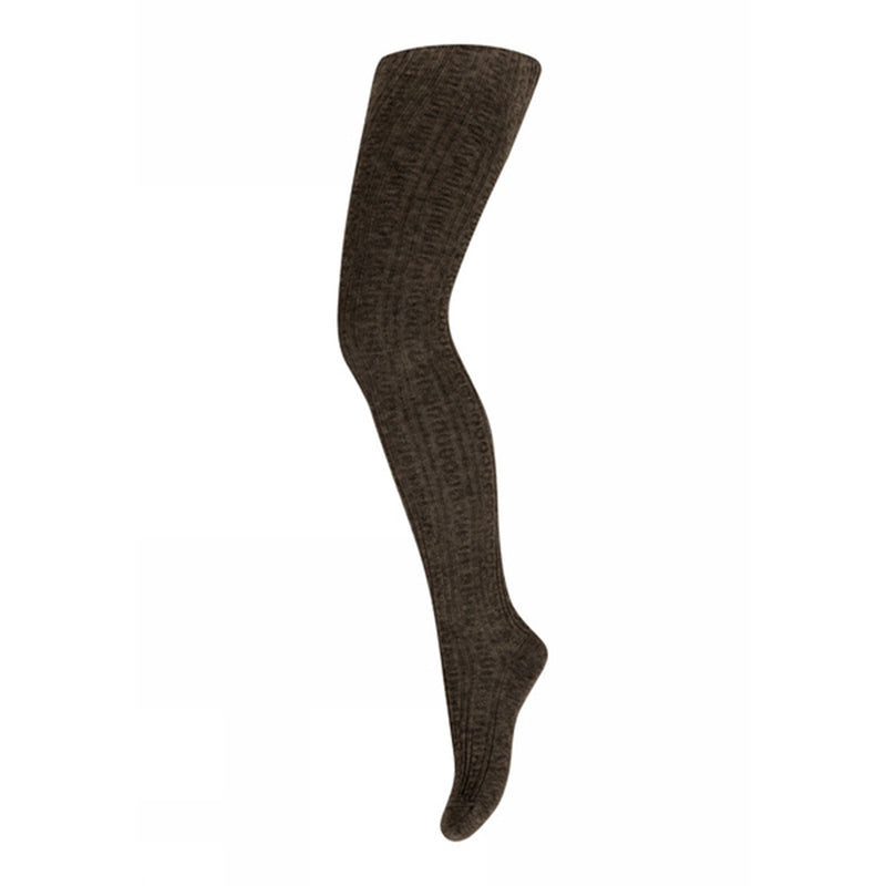 MPDenmark Wollstrumpfhose Juno Brown Melange bei Yay Kids