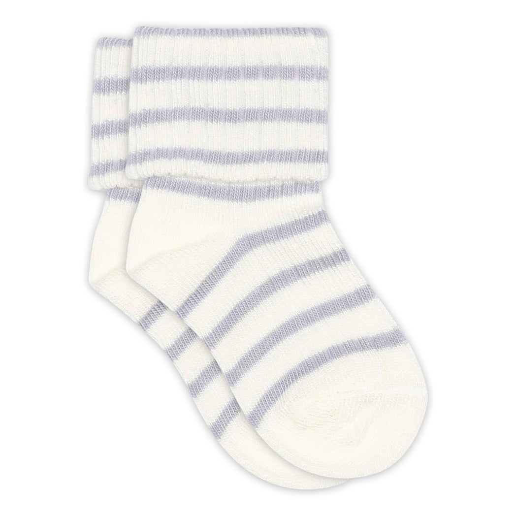 Gestreifte Baby Baumwollsocken Kallie Lavender Sky – MP Denmark
