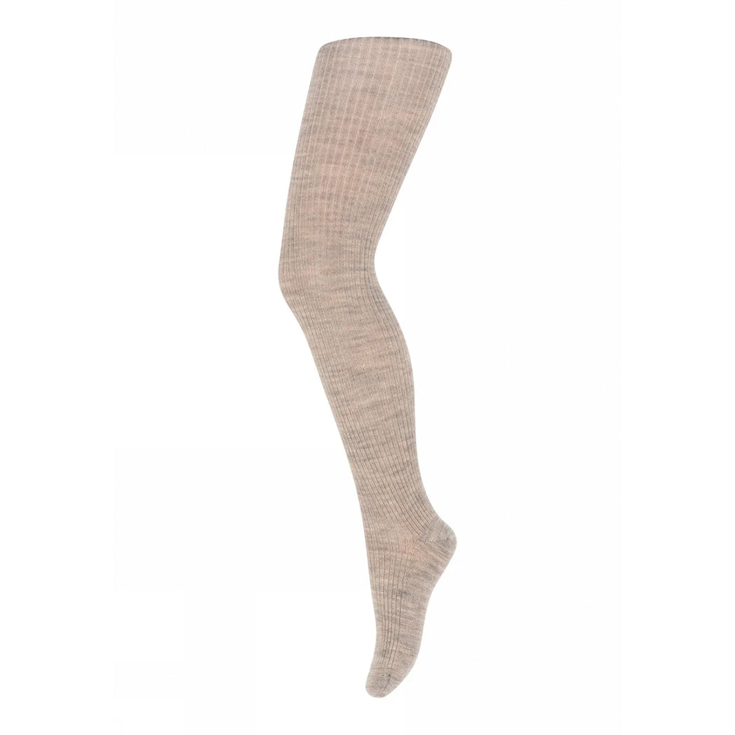 MPDenmark Woll Strumpfhose Marley Light Brown Melange bei Yay Kids