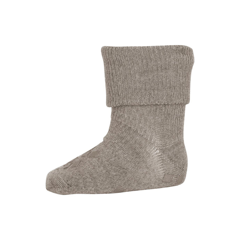 MPDenmark Kinder Anti-Rutsch Socken Light Brown Melange bei Yay Kids