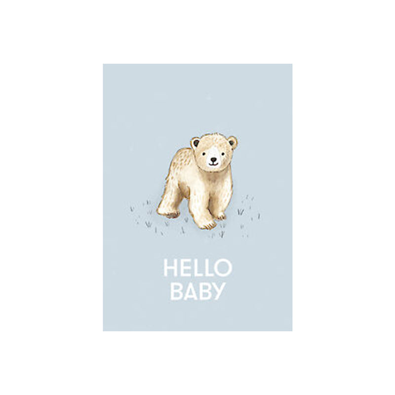 Ma'Loulou Postkarte Baby Bär Hello Baby bei Yay Kids