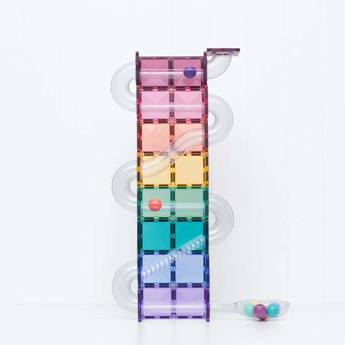 Magnetbausteine Pastel Ball Run Pack 114 Teile