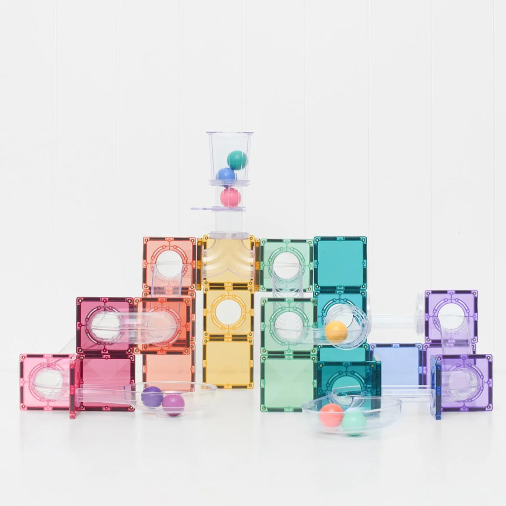 Magnetbausteine Pastel Ball Run Pack 114 Teile