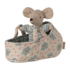 Maileg Babymaus in Tragetasche Blau bei Yay Kids