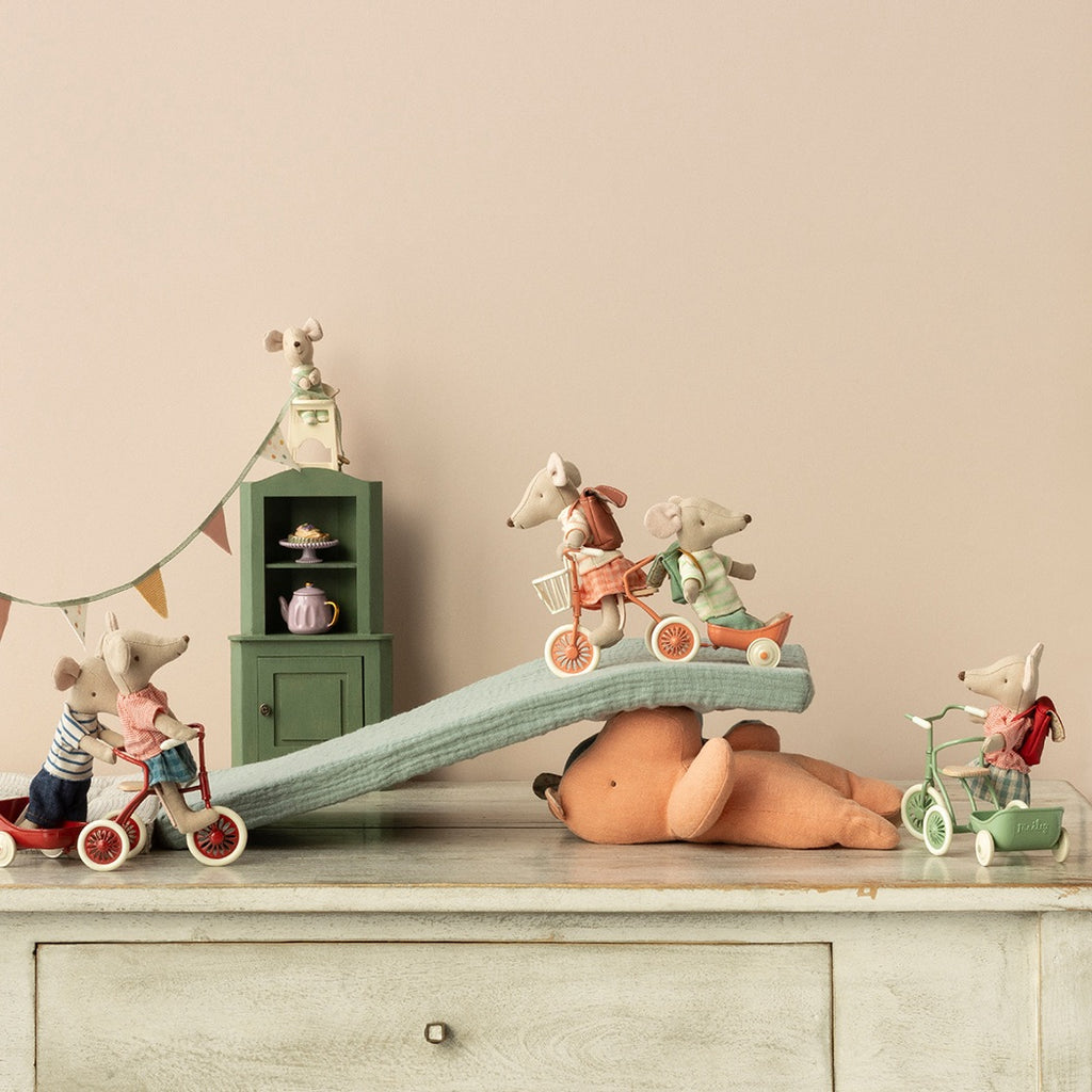 Maileg Tricycle Anhänger Maus Grün bei Yay Kids