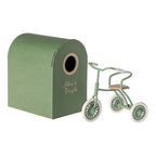 Maileg Dreirad Abri à tricycle Maus Green bei Yay Kids