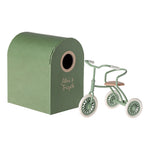 Maileg Dreirad Abri à tricycle Maus Green bei Yay Kids