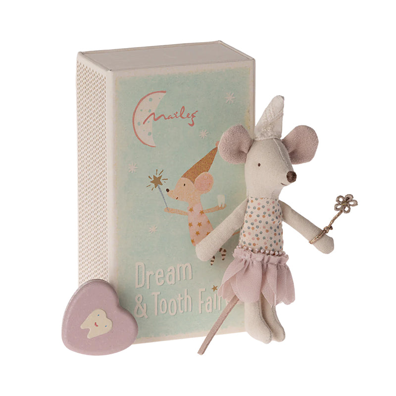 Maileg Zahnfeenmaus `kleine Schwester` Maus in Box bei Yay Kids
