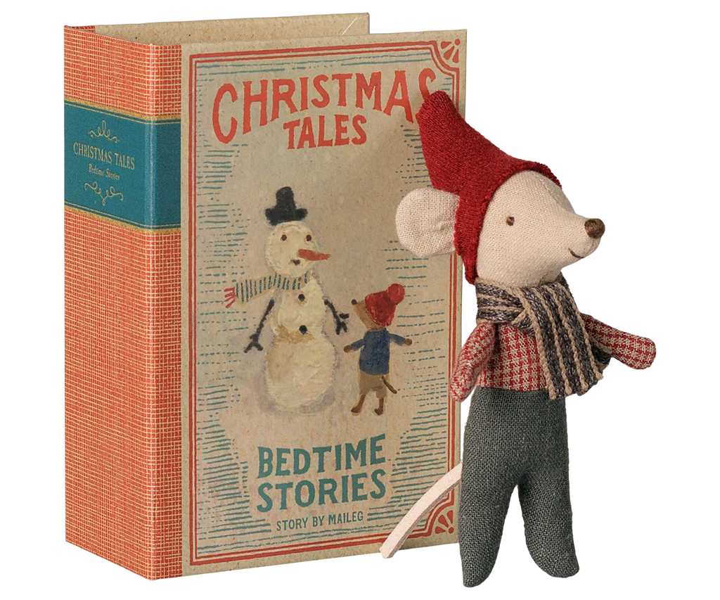Maileg Weihnachtsmaus, Baby im Buch – Bild 1