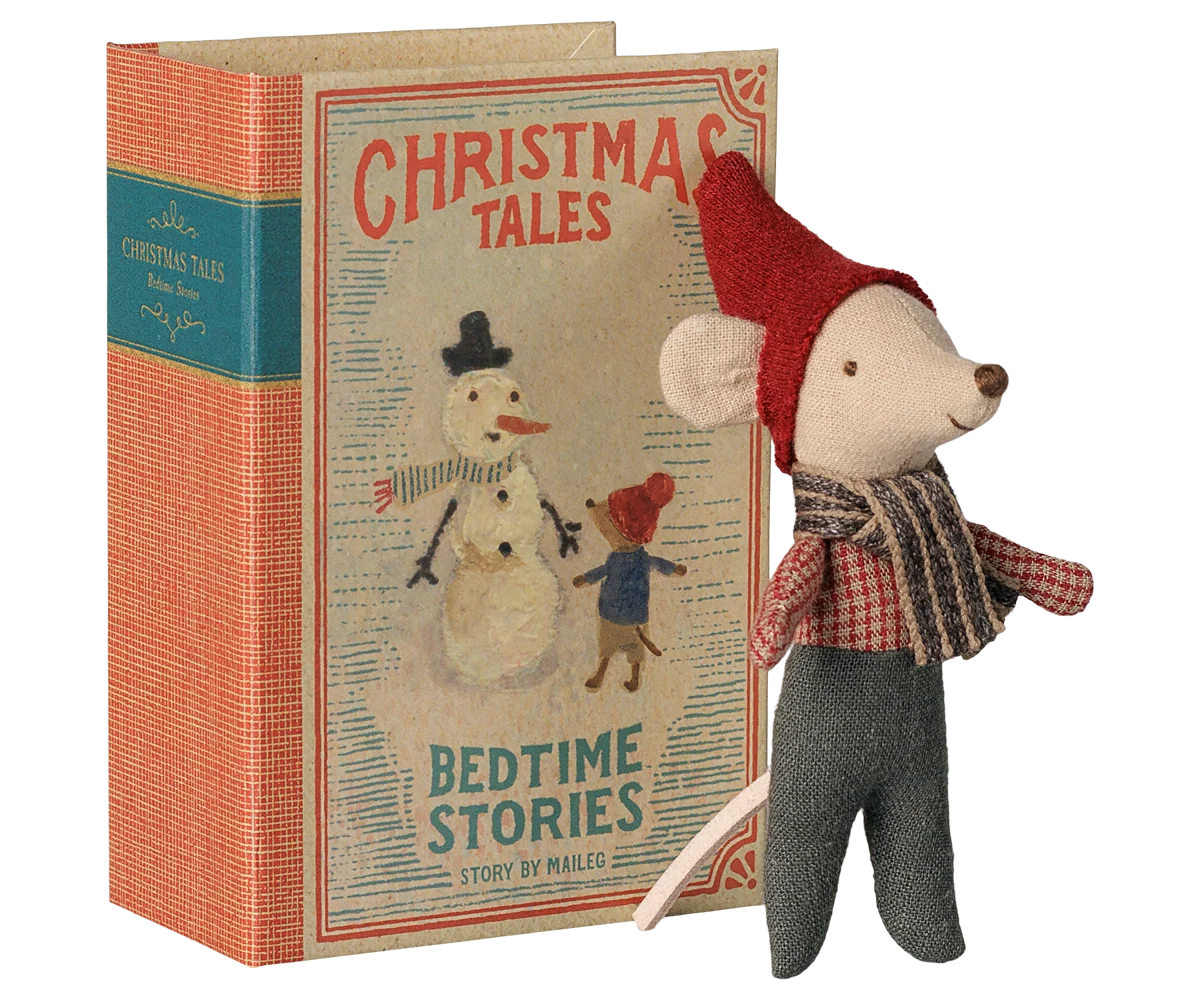 Maileg Weihnachtsmaus, Baby im Buch – Bild 1