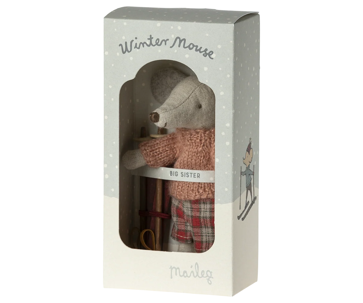 Maileg Wintermaus mit Ski, Grosse Schwester – Bild 3
