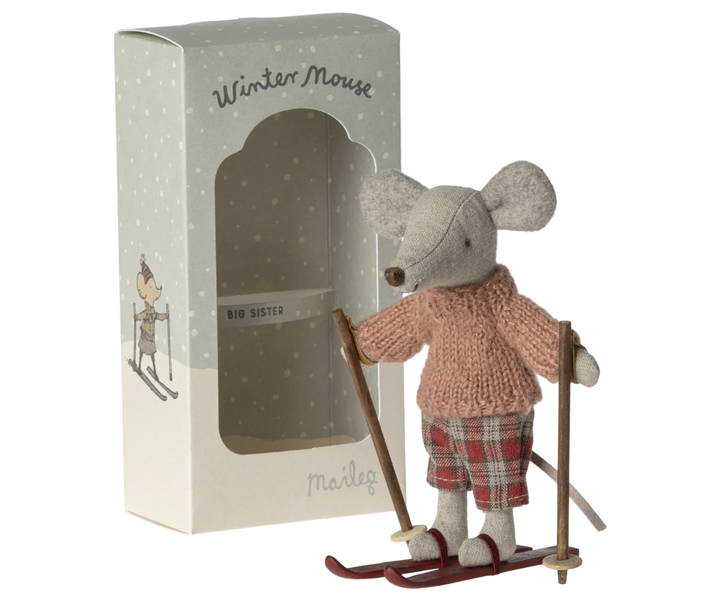 Maileg Wintermaus mit Ski, Grosse Schwester – Bild 2
