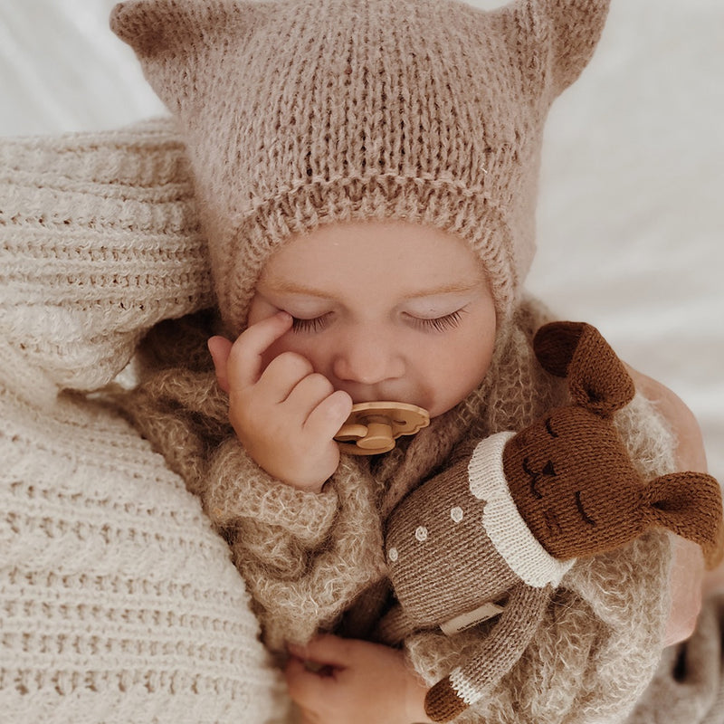 Main Sauvage gestrickter Hase Oat Jumpsuit bei Yay Kids