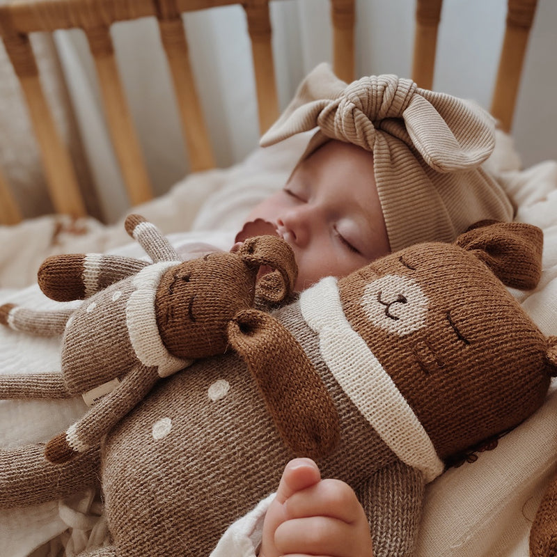 Main Sauvage Knit Bunny Oat Jumpsuit bei Yay Kids