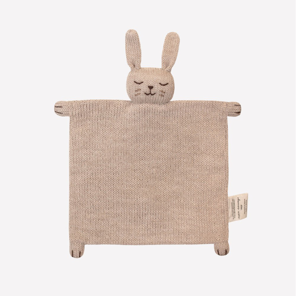 Main Sauvage Strick Kuscheltuch Hase Beige bei Yay Kids