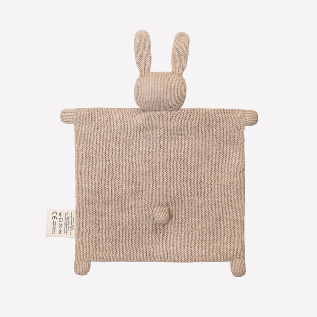 Main Sauvage Strick Kuscheltuch Hase Beige bei Yay Kids