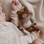 Main Sauvage gestrickter Hase Oat Jacquard Sweater bei Yay Kids