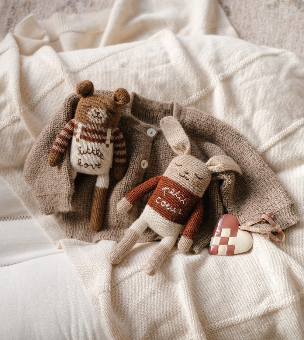 Knitted Soft Toy "Teddy Little Love"