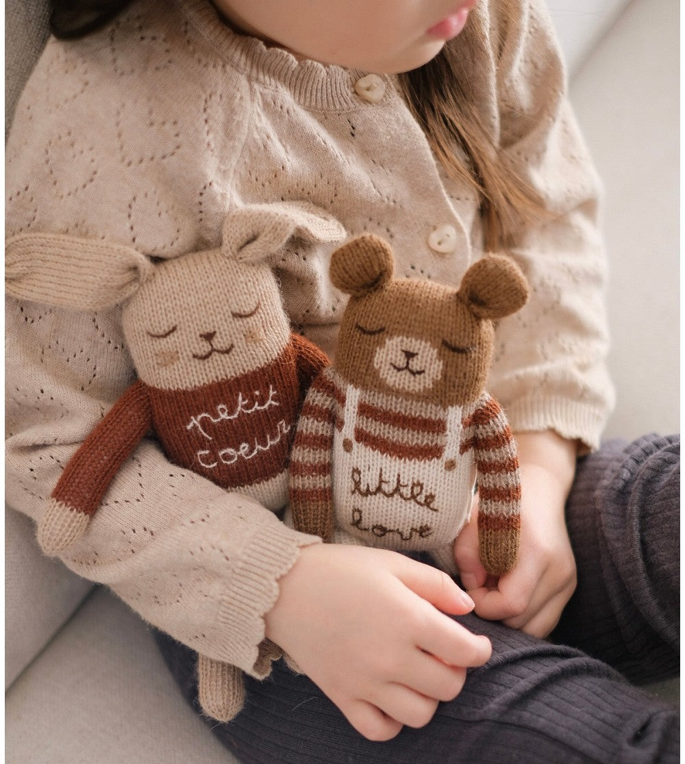 Knitted Soft Toy "Teddy Little Love"