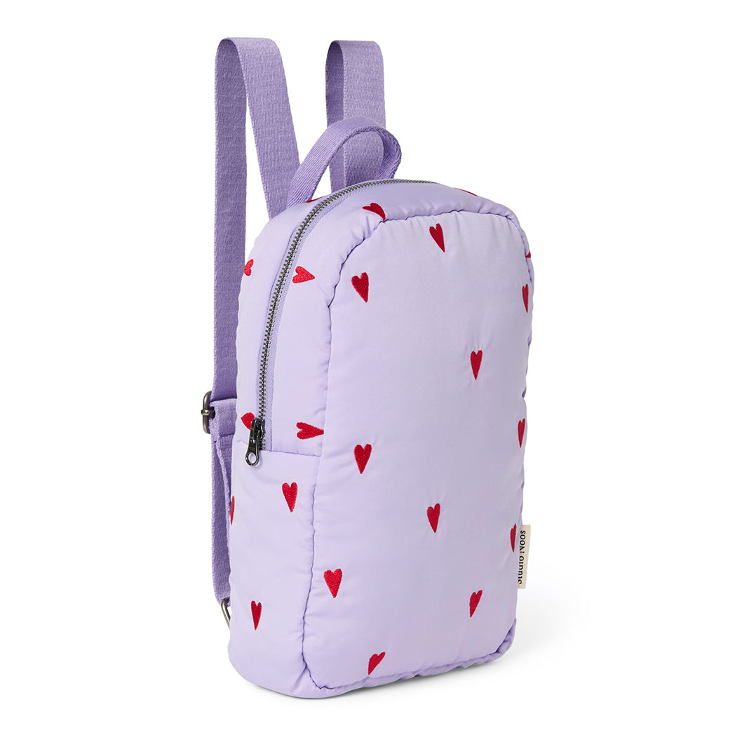 Studio Noos Kinder Rucksack Mini Puffy Purple Hearts bei Yay Kids