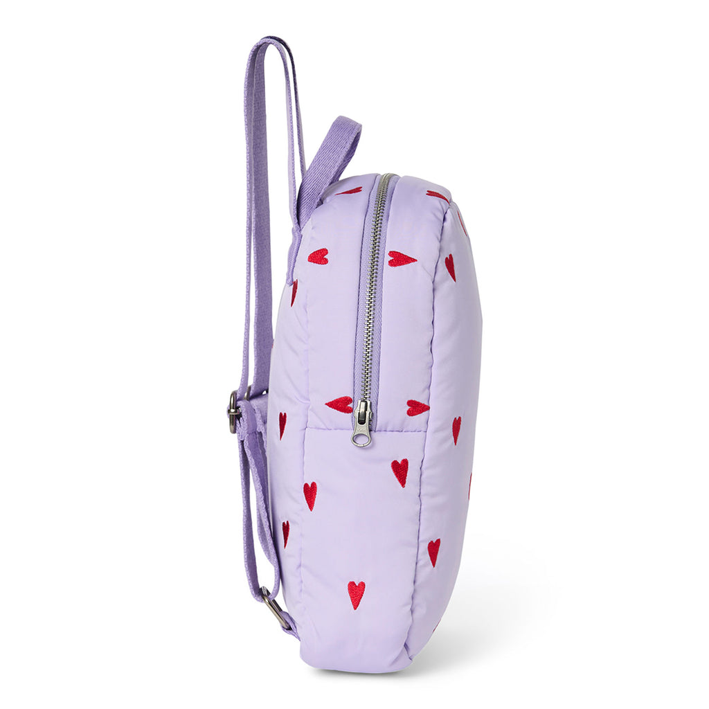 Studio Noos Kinder Rucksack Mini Puffy Purple Hearts bei Yay Kids