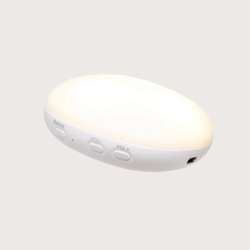 Moonie Kuscheltier Hase mit Licht "The organic Humming Bunny" Polar 2.0