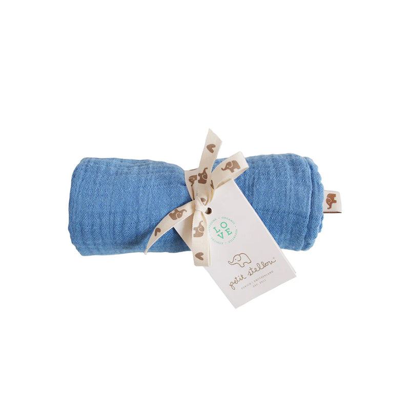 Petit Stellou Mulltuch Nooshi Cuddle Jeans klein bei Yay Kids