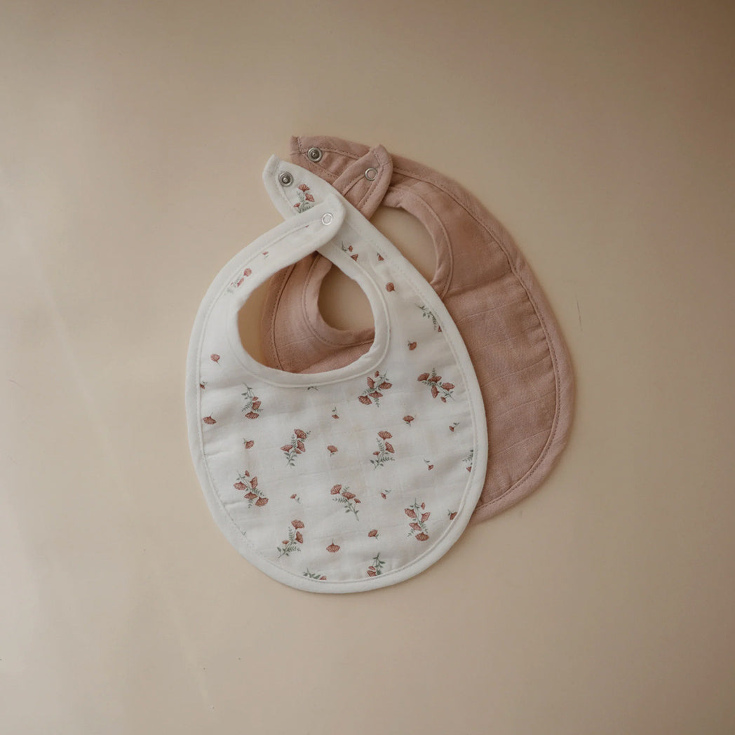 Lätzchen 2er Pack Blush/ Pink Floral