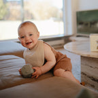Mushie Baby Spucklatz 2er Pack Roman Green/ Fog bei Yay Kids