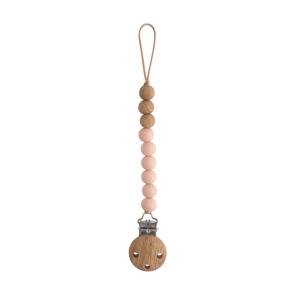 Mushie Baby Schnullerkette Eva Blush bei Yay Kids