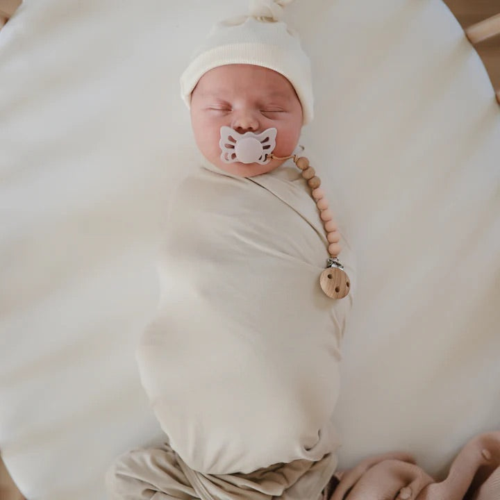 Pacifier chain Eva Blush