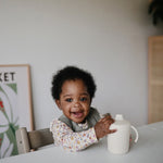 Mushie Baby Trinkbecher Trainer Sippy Cup Ivory bei Yay Kids