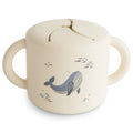 Mushie Baby Silikon Snack Cup Whales bei Yay Kids