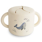 Mushie Baby Silikon Snack Cup Whales bei Yay Kids