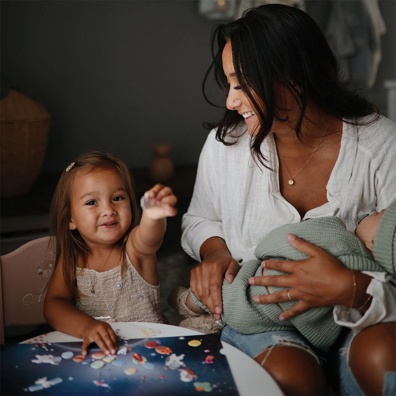 Mushie Sticker Set Space Reusable bei Yay Kids