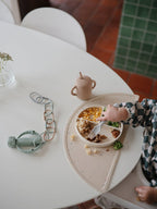 Silikon Teller mit Saugnapf Ivory