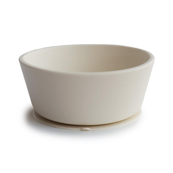 Silikonschüssel mit Saugnapf Ivory