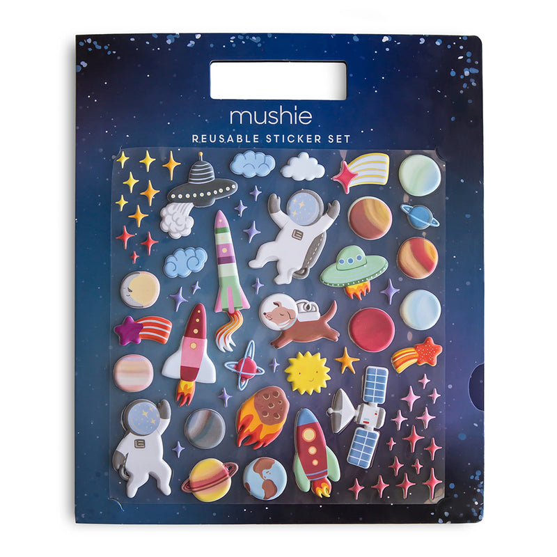 Mushie Sticker Set Space Reusable bei Yay Kids
