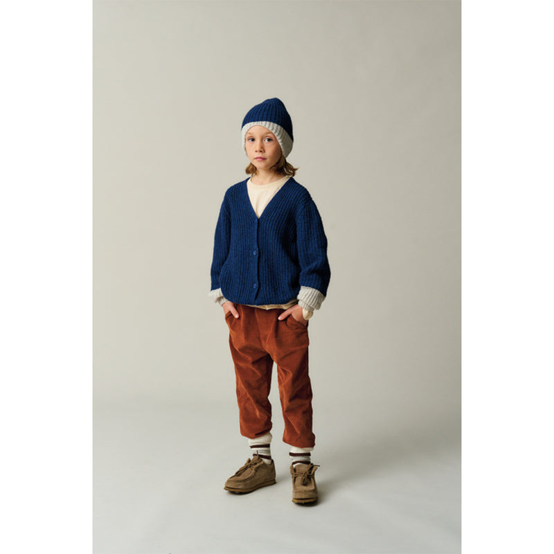 My Little Cozmo Color Block Tricot Cardigan Blau und Grau bei Yay Kids