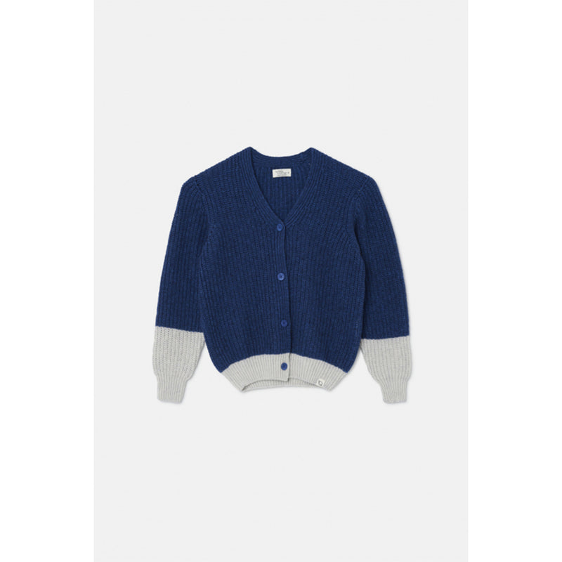 My Little Cozmo Color Block Tricot Cardigan Blau und Grau bei Yay Kids