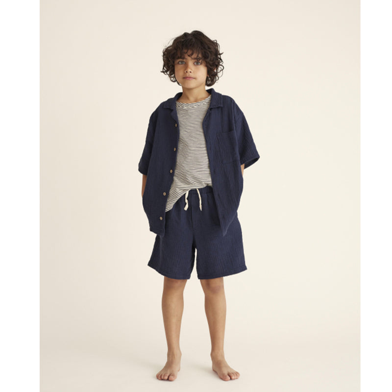My Little Cozmo Muslin Bermuda Shorts Alex Sky Blue bei Yay Kids