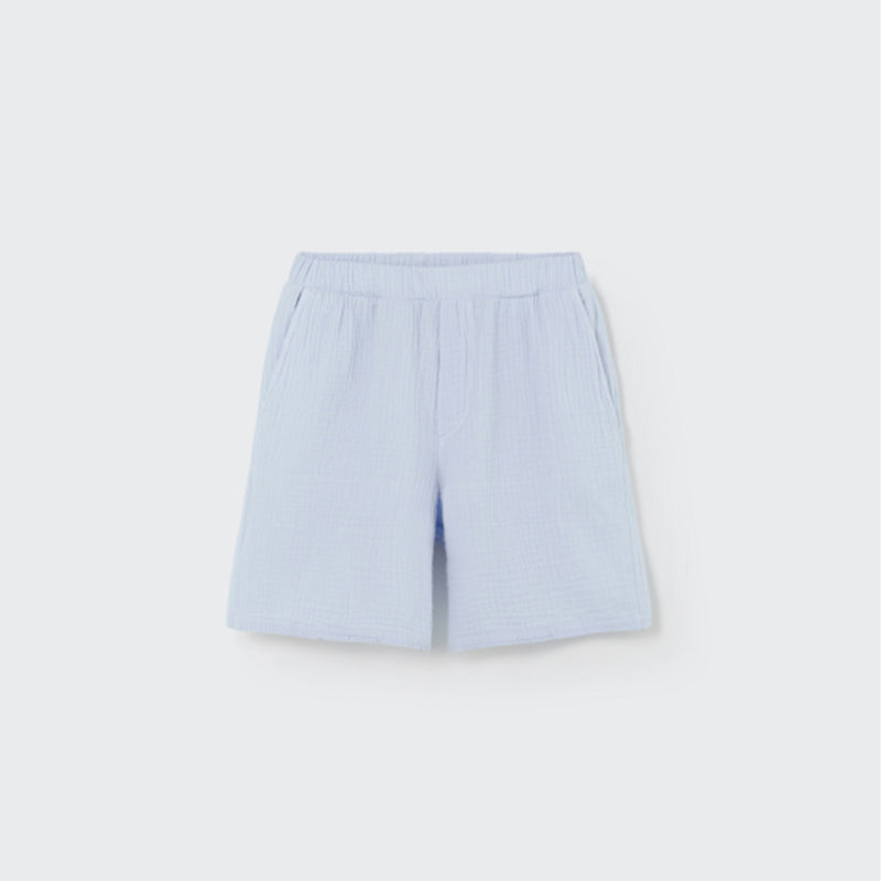 My Little Cozmo Muslin Bermuda Shorts Alex Sky Blue bei Yay Kids