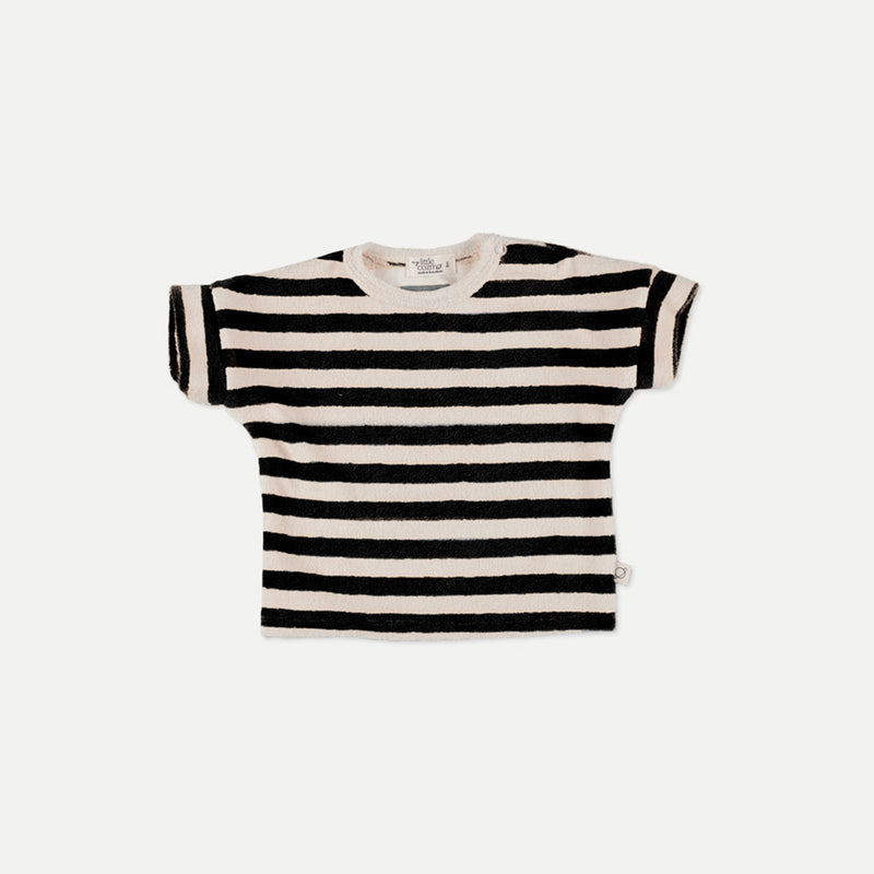 My Little Cozmo Baby Frottée T-Shirt Carter Navy Stripes bei Yay Kids