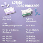 Baby wet wipes with lotion