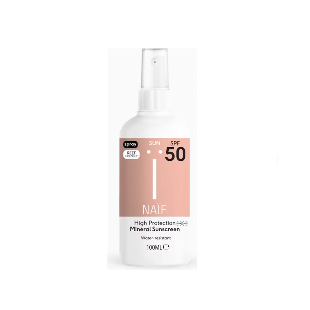 Naïf Natürlicher Mineralischer Sonnenspray SPF50 bei Yay Kids