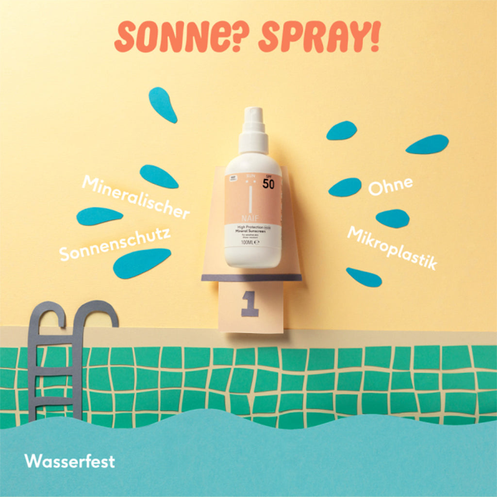 Naïf Natürlicher Mineralischer Sonnenspray SPF50 bei Yay Kids