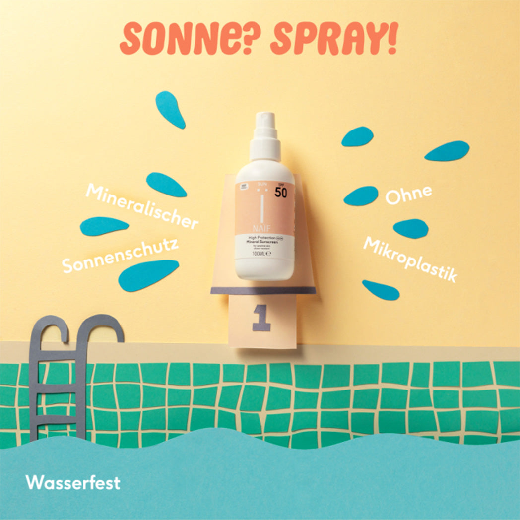 Naïf Natürlicher Mineralischer Sonnenspray SPF50 bei Yay Kids