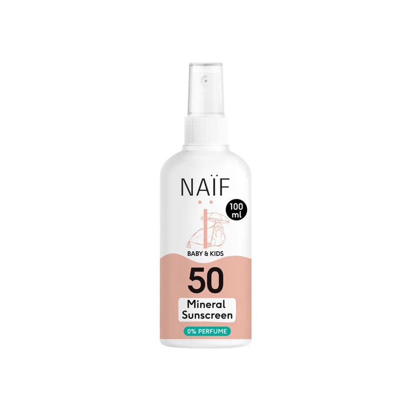 Naïf Natürlicher Kinder Sonnenspray Ohne Parfüm SPF50 bei Yay Kids
