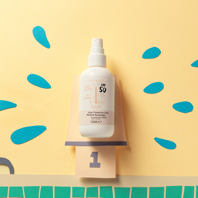 Naïf Natürlicher Baby & Kinder Sonnenspray Fragrance Free SPF50 bei Yay Kids