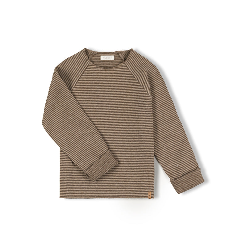 Nixnut gestrickter Kinder Pullover Sim Knit Pebble Stripe bei Yay Kids
